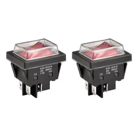 KCD2-201N-B HESCHEN High Rocker Switch Positions Dpst
