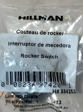 008236974201 HILLMAN Rocker Switch