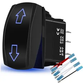 HOKAAER-QBKG-5P HOKAAER Arrows Momentary Rocker Switch Toggle