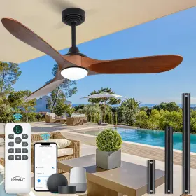768365794391 HOMLIT Ceiling Fan Light Remote Wifi Alexa