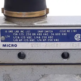 B2E6-2RN807 HONEYWELL Roller Arm Plunger Limit Switch Spdt #2