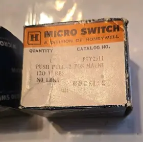 PTY2311 HONEYWELL Micro Switch Push Pos Maintained