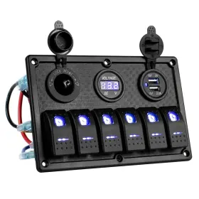 768572762695 HOSYOND Boat Switch Panel Waterproof Gang Rocker