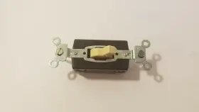 1201-1 HUBBELL Toggle Switch Ivorine Box Nos Flush #3
