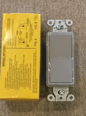 DS120GY HUBBELL Wiring Device Wall Swtch Rocker