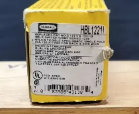 HBL1221I HUBBELL Toggle Switch
