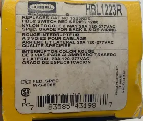 HBL1223R HUBBELL Wall Switch Toggle