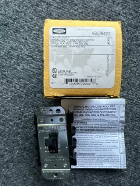 HBL7842D HUBBELL KELLEMS Manual Motor Switch Box