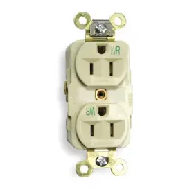 HBL5262IWR HUBBELL WIRING DEVICE-KELLEMS Duplex Straight