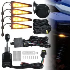 FRUS0-007-2 HUNKING Utv Turn Signal Plug Play Horn Wired Atv
