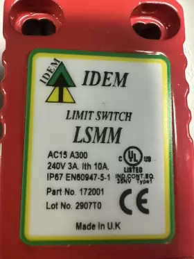 172001 IDEM SAFETY SWITCHES Lsmm Limit #2