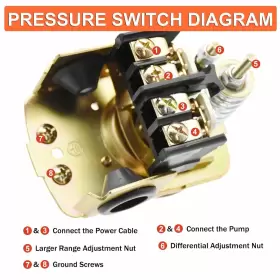 08349 IMESHBEAN Switch Pump Water Pressure Gauge #3