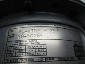 KNOX06003793-PQ-4132 INDUSTRIAL MRO Mercoid Control Unmp #3