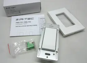 PBS-721-W IR-TEC Voltage Momentary Push Switch Decora