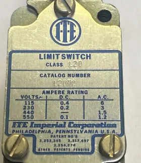 L20MC ITE Limit Switch #2