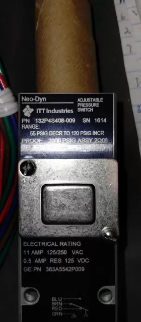 132P4S408-009 ITT Neo Dyn Pressure Switch #3