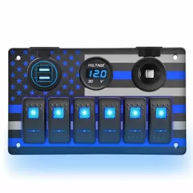 699999566477 JAMGOER Gang Rocker Switch Panel American Flag