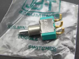 T02-127 JBT Subminiature Toggle Right Angle Bat Momentary