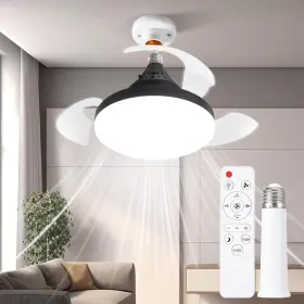 717887020907 JHAUVMW Socket Fan Light Ceiling Led