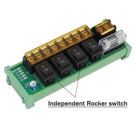 763467215850 JIENK Din Rail Mount Channel Rocker Switch Power #2