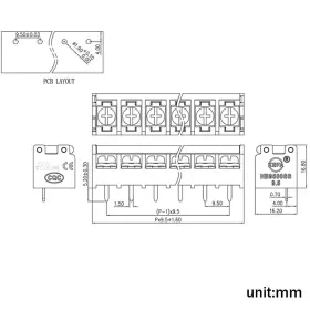 763467215850 JIENK Din Rail Mount Channel Rocker Switch Power #3