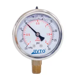 HG-30PSI JIVTO Glycerin Filled Dual Scale Water Pressure