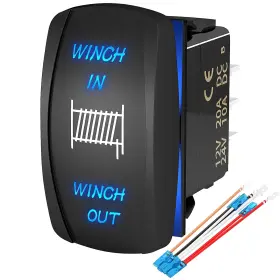DR-A11L27GBL JOINFWORLD Winch Switch Momentary Pin Rocke
