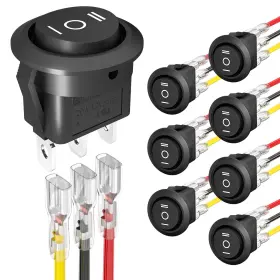 KCD1-8-103 JOINFWORLD Round Rocker Switch Waterproof Pin