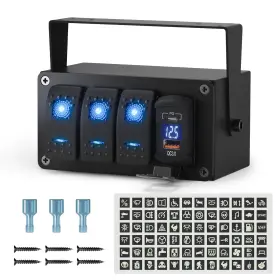 PN-L3S1-P21E JOINFWORLD Gang Marine Rocker Switch Panel Box