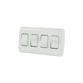 756815123310 JR PRODUCTS Quad Spst Switch Bezel