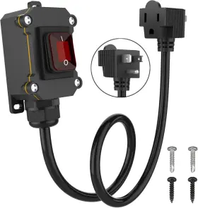 726084730892 KARLKERS Inline Cord Switch Cable Piggyback Plug