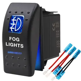 711202597150 KEING Fog Waterproof Rocker Switch Toggle Led