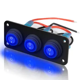 DKG-02-B KEING Gang Rocker Switch Panel Led Breaker Widely Fi