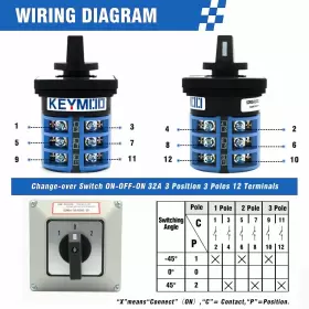 763470887051 KEYMOO Rotary Changeover Switch Exterior Box #3