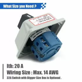 763470887068 KEYMOO Rotary Changeover Switch Exterior Box #2