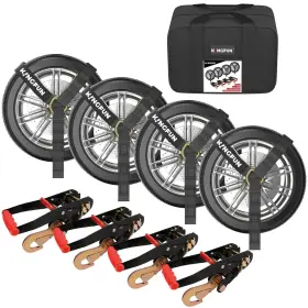 USCT-0004 KINGFUN Car Tie Down Straps Trailers Pack Tire