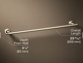 14436-BV KOHLER Purist Towel Bar