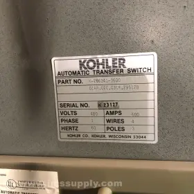 K-266341-0600 KOHLER Automatic Transfer Switch Usip