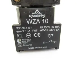 WZA10 KRONENBERG Safety Interlock Switch Vac Closed Amp #2