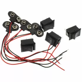 784136504693 LBTODH Mini Rocker Switchs Ac Pin Battery Clip #3