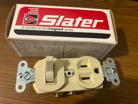 691-IV LEGRAND Slater Single Pole Toggle Switch Outlet Nos #3