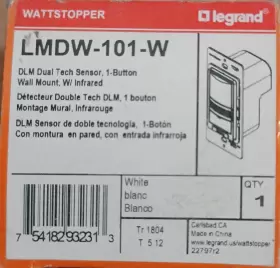 754182932313 LEGRAND Wattstopper Dlm Dual Sensor Wall Mount #2