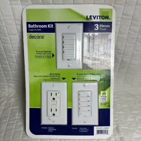 078477569269 LEVITON Switch Dimmer Gfci Digital Timer Kit
