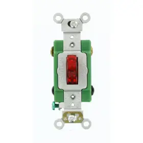 313027232287 LEVITON Double Pole Pilot Light Toggle Switch