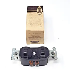 5214-I LEVITON Combination Single Pole Flush Toggle Switch #2