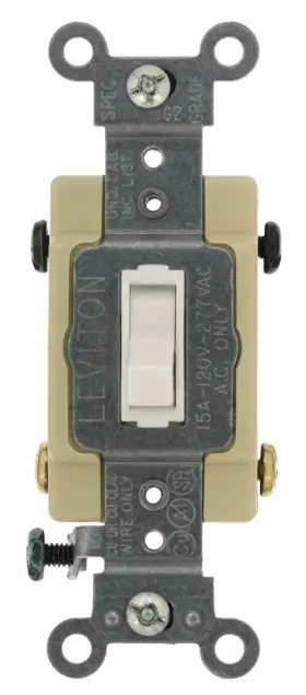 54504-2W LEVITON Toggle Framed Ac Switch