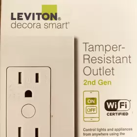 D215R-2RW LEVITON Decora Smart Outlet Tamper Wi Fi #2