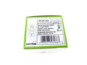 IPL06-10Z LEVITON Illumatech Slide Dimmer Dimmable Led