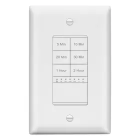 LTS-2H-G-WWP LIDER Countdown Timer Switch Wall Plate Neutral