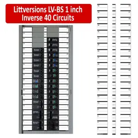 LV-BS-41-02 LITTVERSIONS Inverse Breaker Labels Fuse Box
